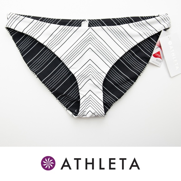 Athleta Other - Athleta Chevron Reversible Bikini Bottom XL NWT